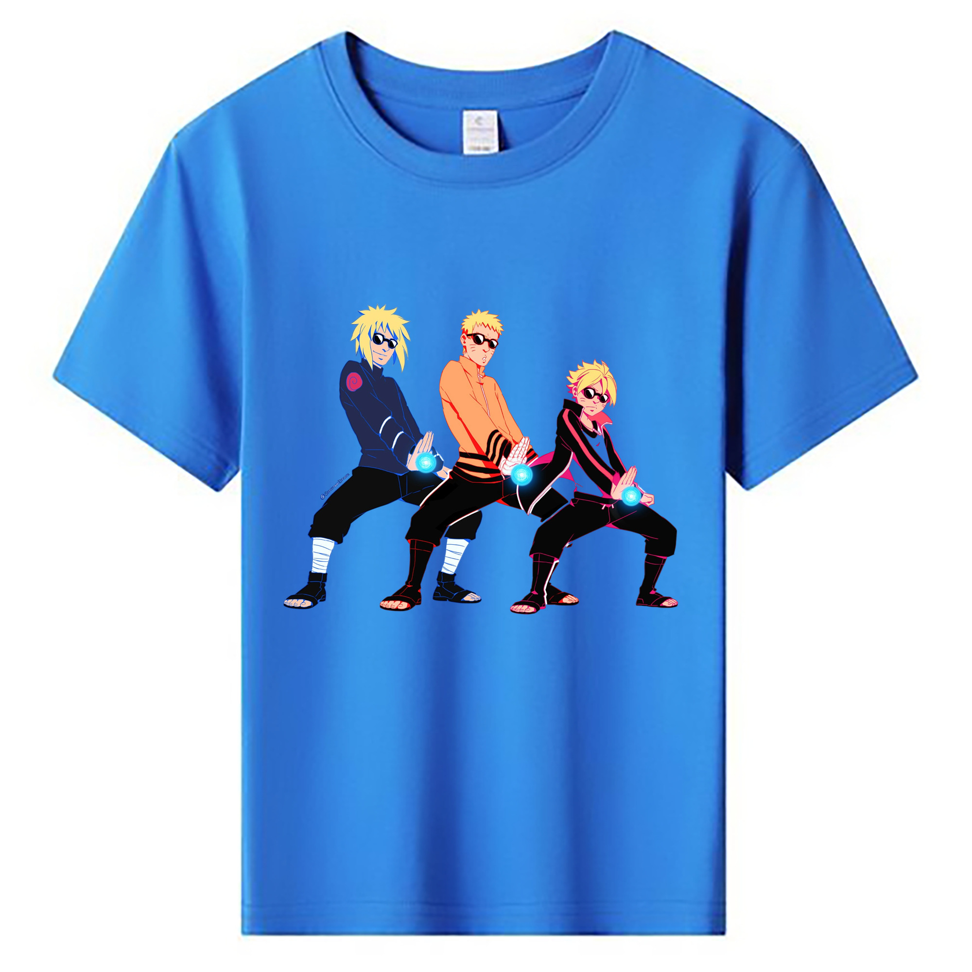 （画像用） NARUTO -ナルト- うずまき ナルト Uzumaki Naruto 綿100％キッズTシャツ（フロントプリント）